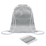 Coffret fouta + sac assorti en coton recyclé 160cm – Image 2