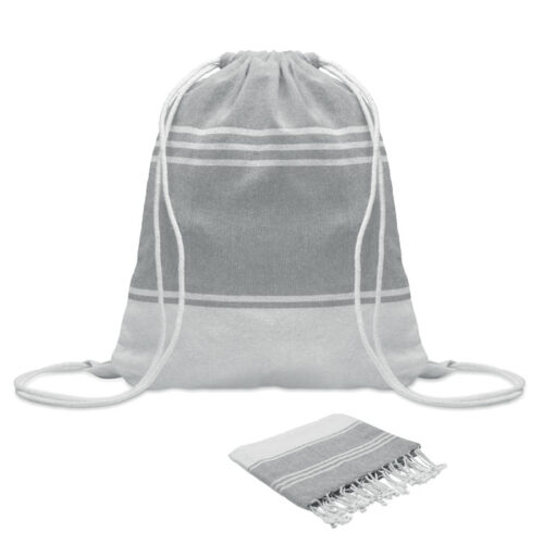 Coffret fouta + sac assorti en coton recyclé 160cm – vue 2