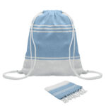 Coffret fouta + sac assorti en coton recyclé 160cm – Image 3
