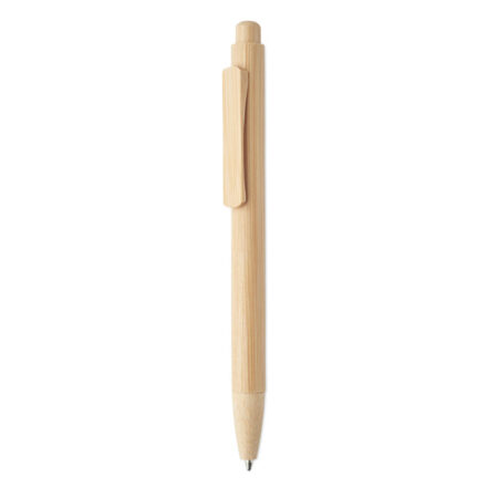 Stylo à bille bambou format court 10cm