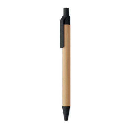 Stylo à bille bambou naturel format large