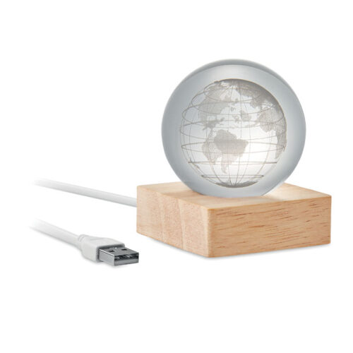 Globe lumineux LED en verre – Ø5,9cm