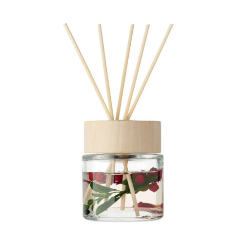 Diffuseur fleurs séchées vanille en verre – 7x23cm