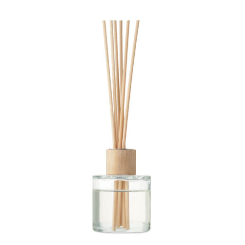 Diffuseur vanille bâtonnets bois en verre 50ml – compact 5x6cm – vue 2