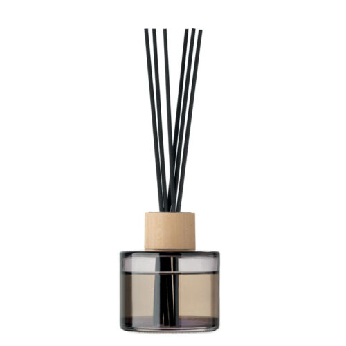 Diffuseur vanille bâtonnets bois en verre 50ml – format 7x10cm