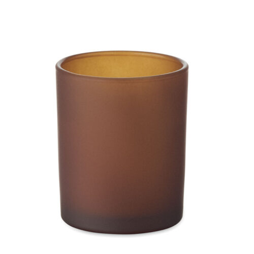 Bougie cire végétale 80g en verre – format carré