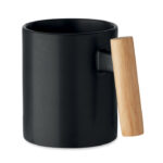 Mug céramique 320ml avec socle bois naturel