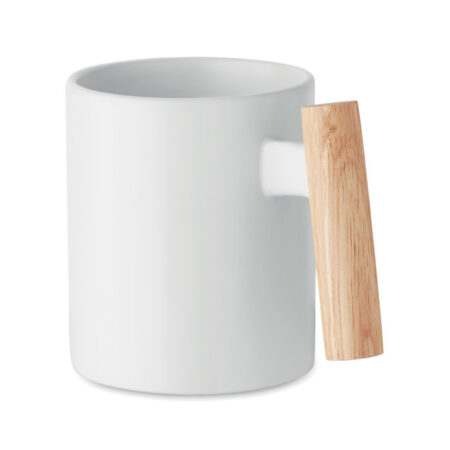 Mug céramique 320ml avec socle bois naturel – vue 2
