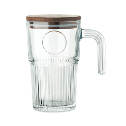 Mug en verre transparent 450ml