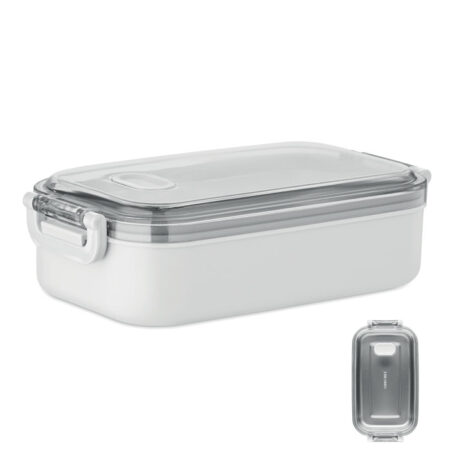 Lunch box compacte PP recyclé 12x6,5cm – vue 2
