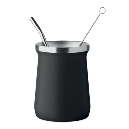 Tasse yerba maté inox recyclé 10,7cm – vue 2