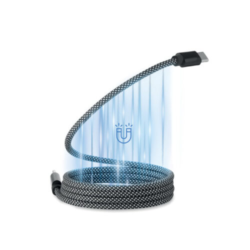 Câble de charge magnétique 3-en-1 RPET 35cm – vue 2