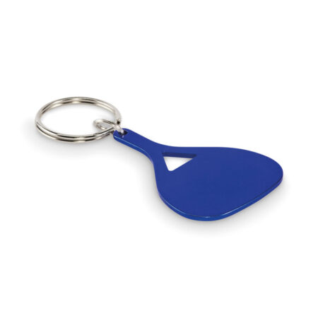 Porte-clés plat aluminium recyclé 5,4cm – vue 2
