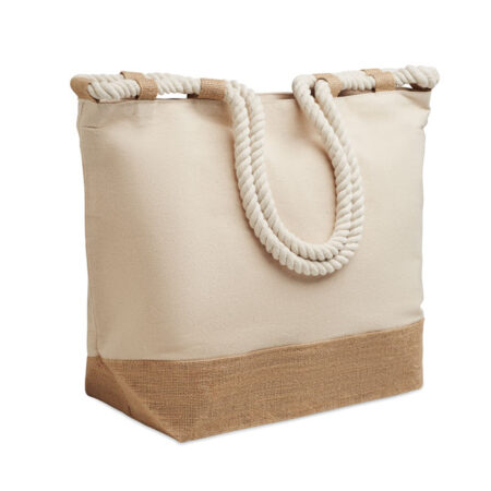 Sac de plage toile coton naturel