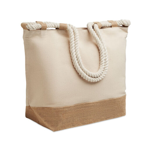 Sac de plage toile coton naturel