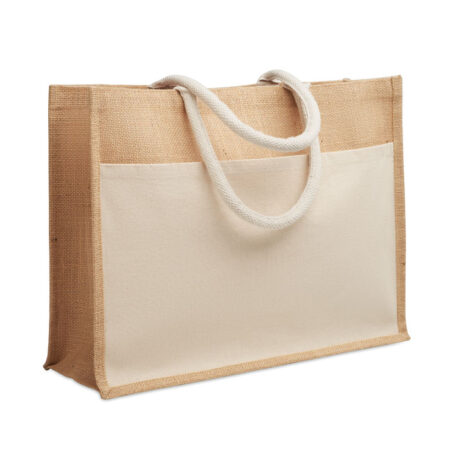 Sac shopping jute naturel 15x44.5cm