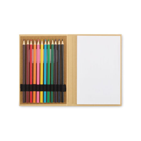 Set de coloriage enfant en bois recyclé