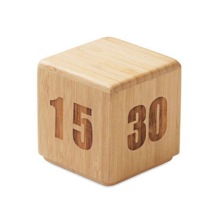 Minuteur sablier en bambou naturel