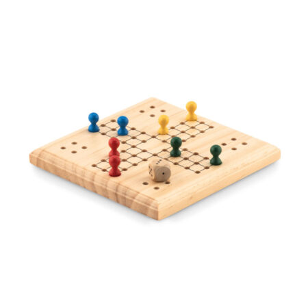 Jeu solitaire en bois naturel