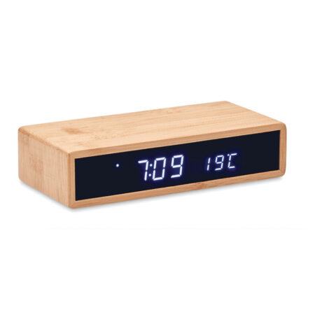 Chargeur sans fil à surface bambou