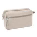 Trousse de toilette zippée chanvre naturel – Image 3