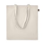 Tote bag en coton bio écru personnalisable