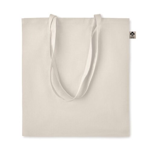 Tote bag en coton bio écru personnalisable