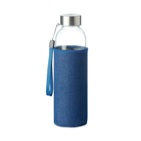 Bouteille verre 500ml avec housse denim
