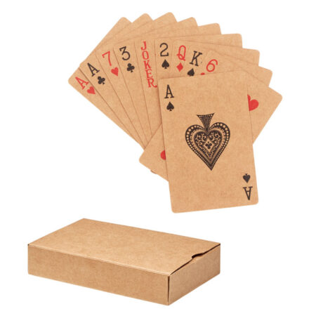 Jeu de 54 cartes en papier recyclé personnalisé