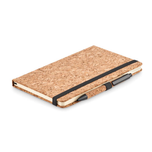 Set carnet A5 + stylo couverture liège – vue 2