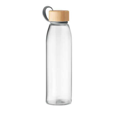 Bouteille en verre 500ml bouchon bambou