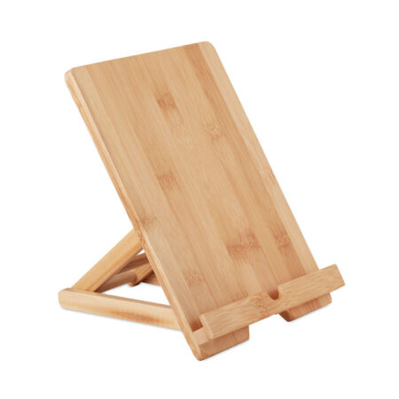 Support tablette réglable en bambou naturel
