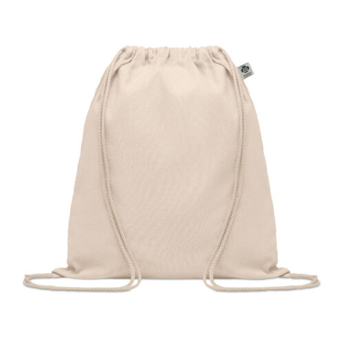 Sac à cordon coton bio naturel – format S