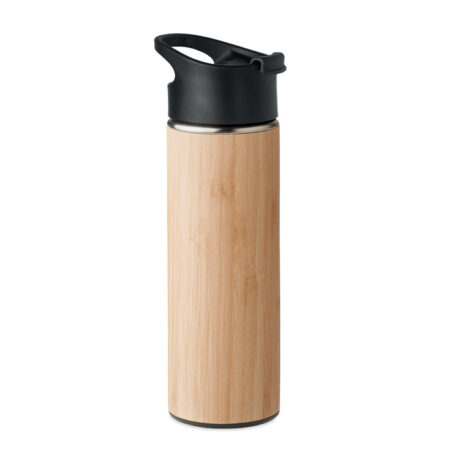 Bouteille isotherme inox bouchon bambou 500ml