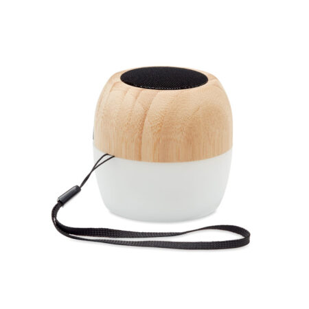 Enceinte Bluetooth sans fil en bambou compact 7cm
