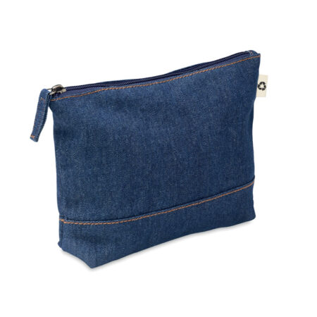 Trousse denim recyclé compacte 15cm