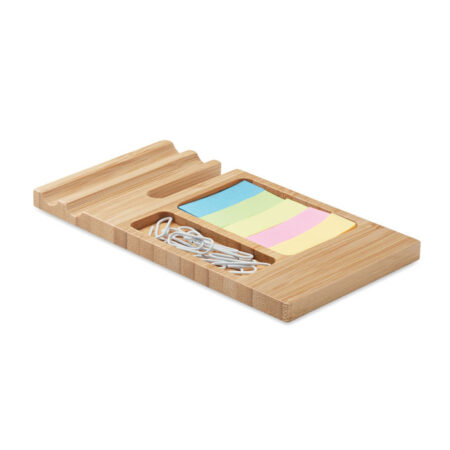 Organiseur de bureau en bambou 16.5cm