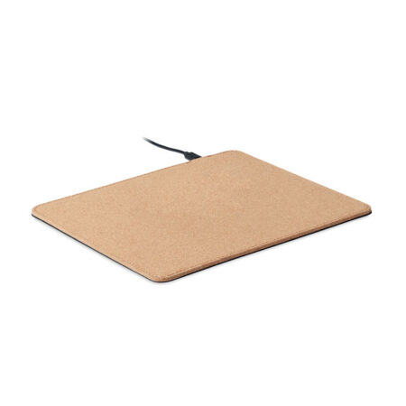 Tapis de souris chargeur sans fil en liège
