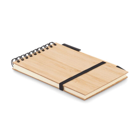 Set 3 blocs-notes A6 couverture bambou