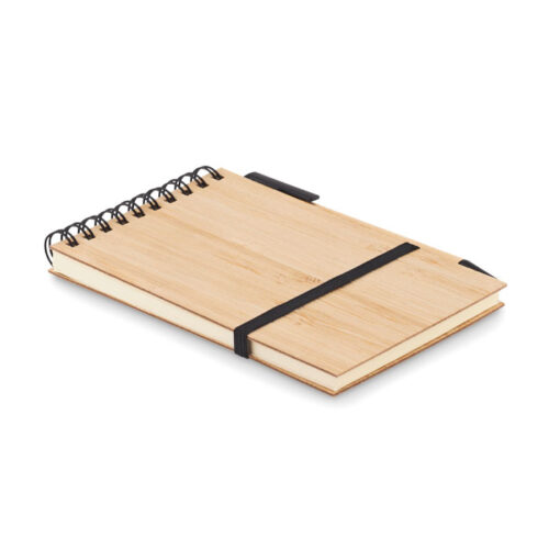 Set 3 blocs-notes A6 couverture bambou