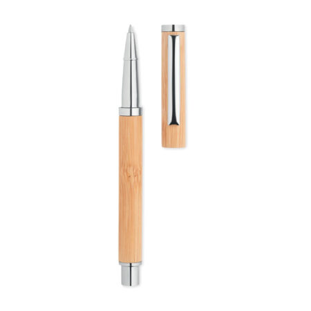 Stylo encre gel corps bambou naturel
