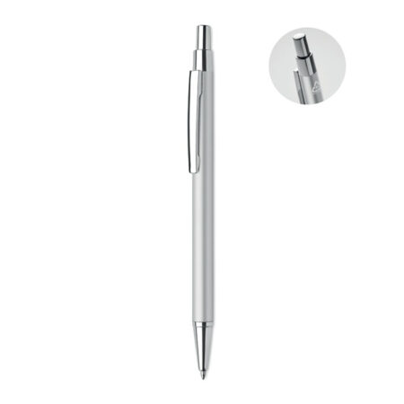 Stylo bille aluminium recyclé finition mate – vue 2