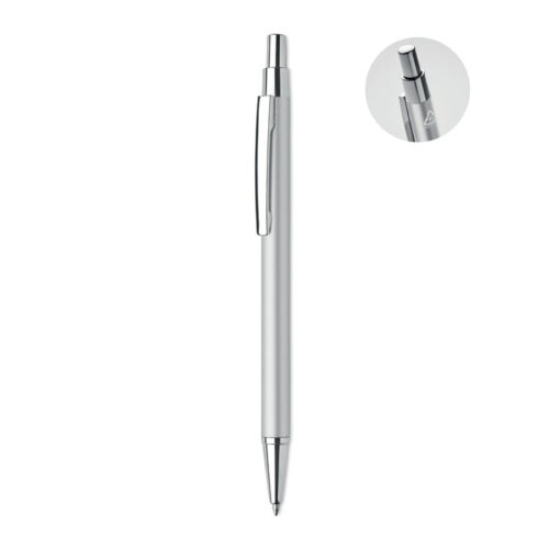Stylo bille aluminium recyclé finition mate – vue 2