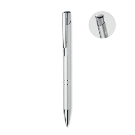 Stylo bille aluminium recyclé finition brillante – vue 2