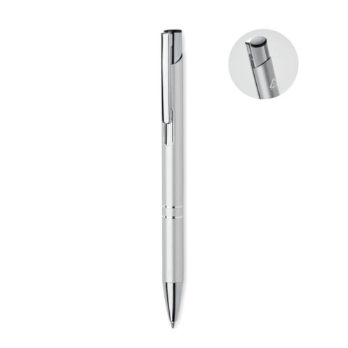 Stylo bille aluminium recyclé finition brillante – vue 2