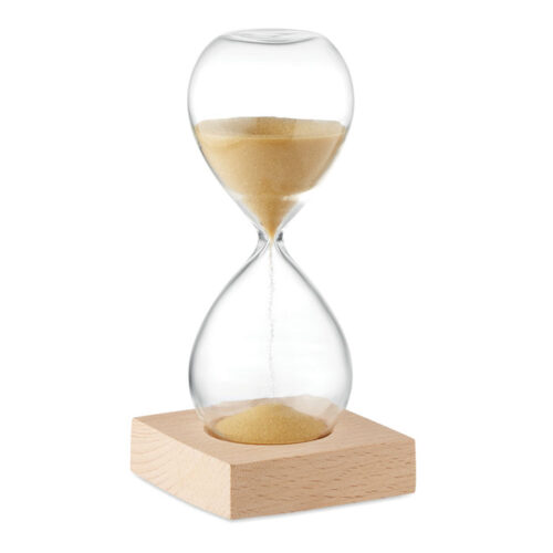 Sablier décoratif en verre 5 minutes