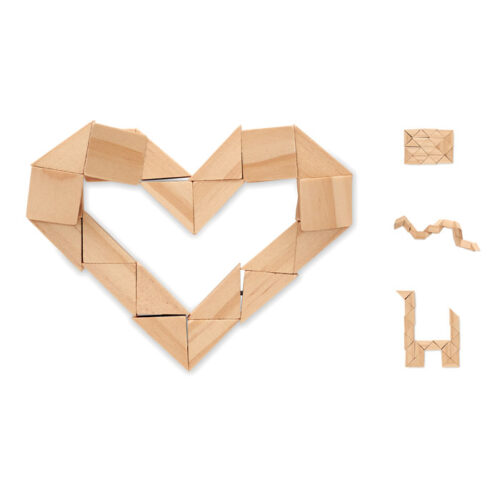 Casse-tête puzzle en bois naturel