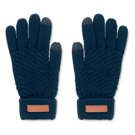 Gants tactiles hiver en RPET recyclé – vue 2