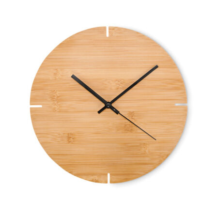 Horloge murale ronde bambou 30cm