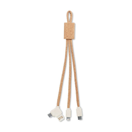 Câble de chargement USB gaine liège